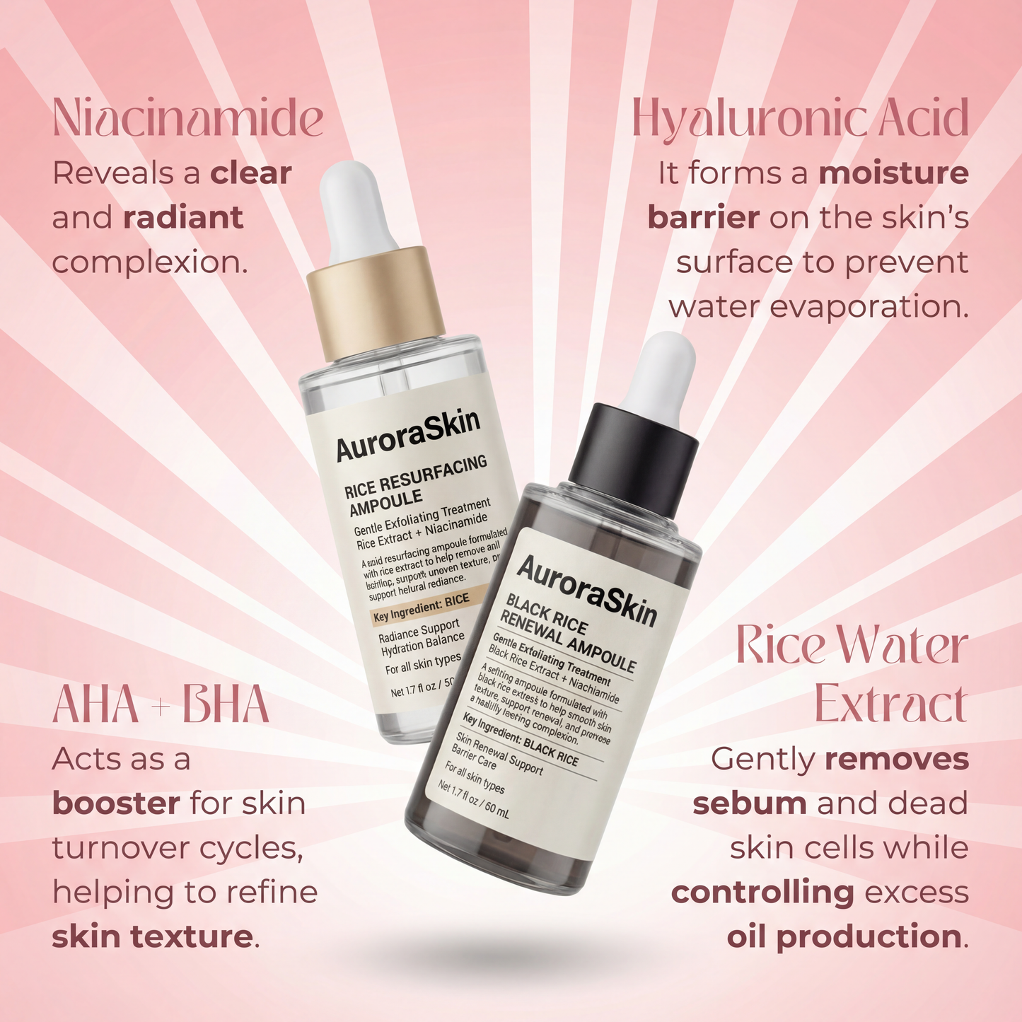 AuroraSkin Rice Peel Shot Duo